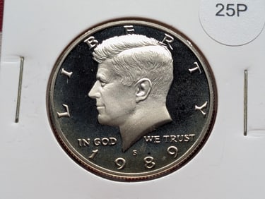 1989-S Proof Kennedy Half Dollar