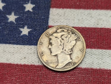 1945-S Mercury Dime, Micro "S"