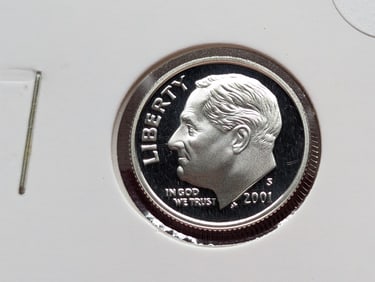2001-S 90% Silver Proof Roosevelt Dime