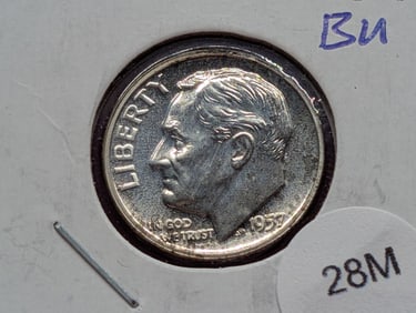 1957-P 90% Silver Roosevelt Dime