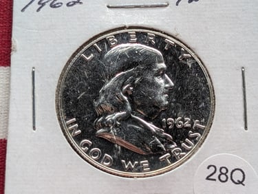 1962 Silver Proof Franklin Half Dollar