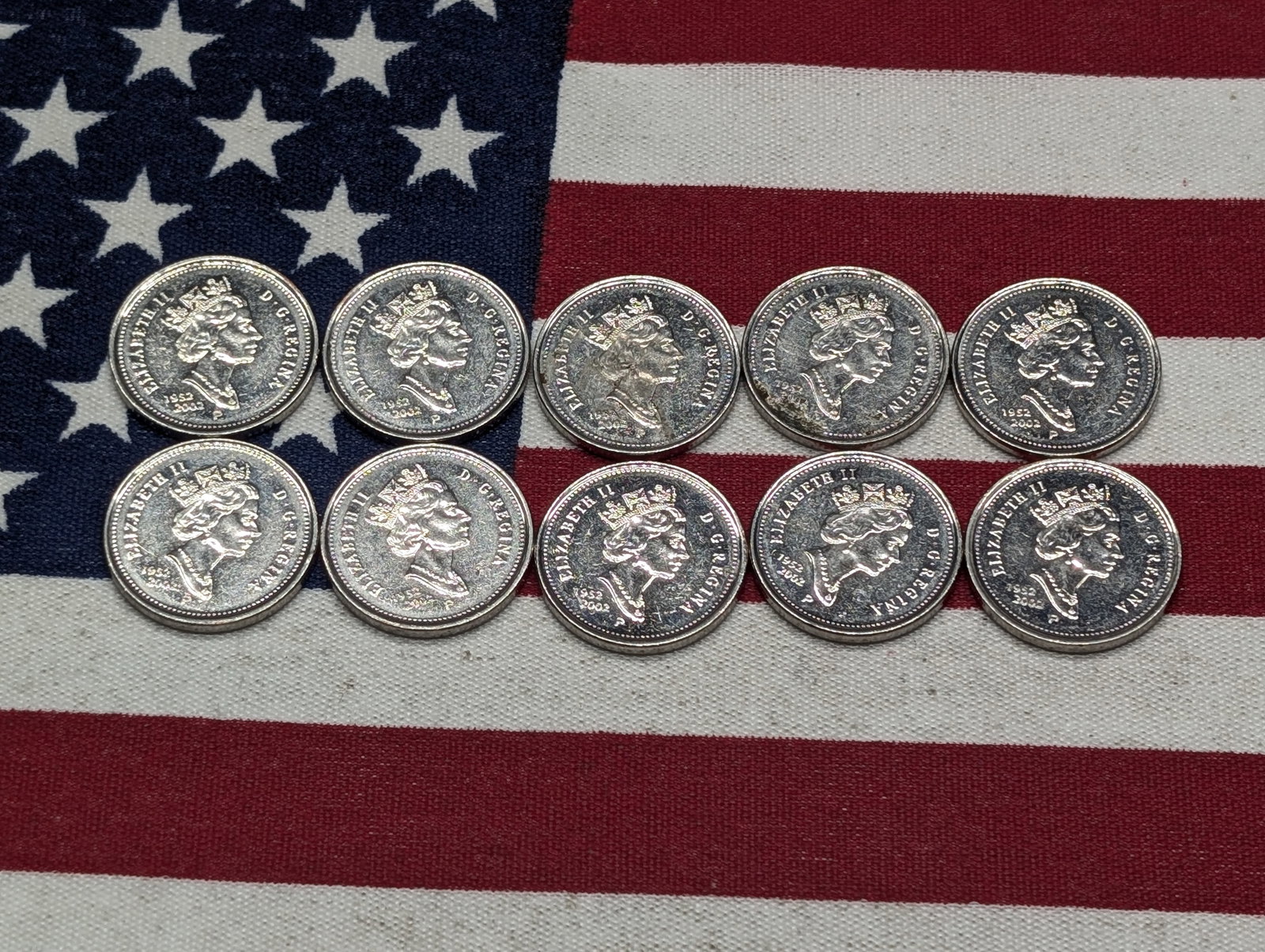 10, 50 Years, 1952-2002, BU-UNC Canada 5c (1 of 4)