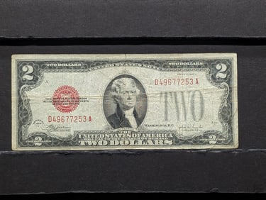 1928 F $2 Red Seal U.S. Note