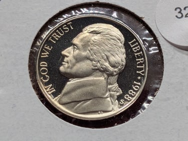 1988-S Jefferson Nickel, Proof w/Full Steps