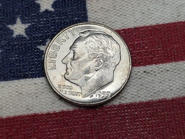 1959 D, 90% Silver BU Roosevelt Dime, 66 Years Old