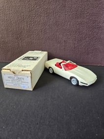 Ertl America Corvette Artic White/Red interior, GM Promotional Car w/Box