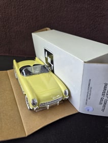 Ertl 1955 Chevrolet Corvette Harvest Gold, GM Promotional Car w/Box