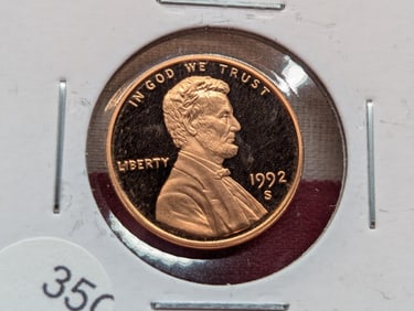 1992-S PROOF Lincoln Cent