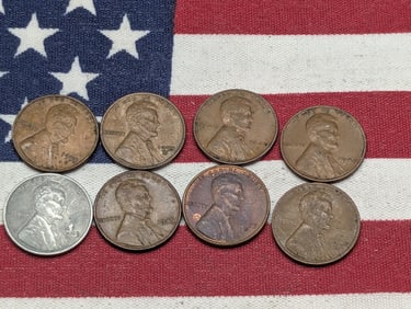 (8) Lincoln Wheat Cents 1955-S, 1945, 1943, 1940, 1940-D, 1955-D, 1940-S, 1955-D