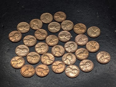 30-1930's, Lincoln Wheat Cents, Nice Grades