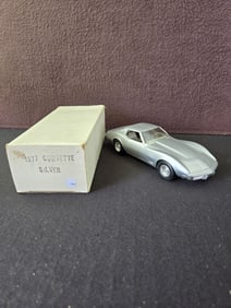 1977 Corvette Silver, GM Promotional Car w/Box
