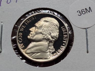 1987-S Jefferson Nickel, Proof w/Full Steps