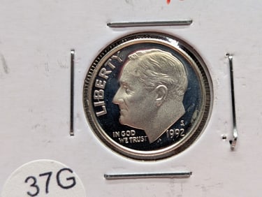 1992-S PROOF 90% Silver Roosevelt Dime