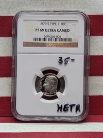 1979-S Roosevelt Dime Type 2, NGC PF 69 ULTRA CAMEO
