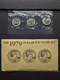 1979 PD&S Susan B. Anthony Dollar Souvenir Set In OGP