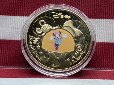 Disney's Mickey Mouse & Donald Duck Token, Clad, BU-New, Novelty, Great Gift!