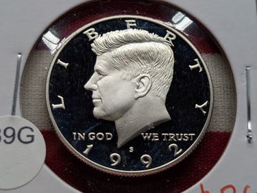 1992-S PROOF 90% Silver Kennedy Half Dollar