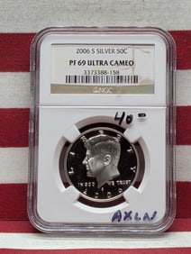 2006-S Silver Kennedy Half Dollar, NGC PF 69 ULTRA CAMEO