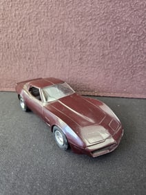 1983 Burgandy Corvette Car, GM Promotional Car