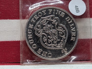Republic National Bank of New York One Troy Oz .999 Fine Silver Round