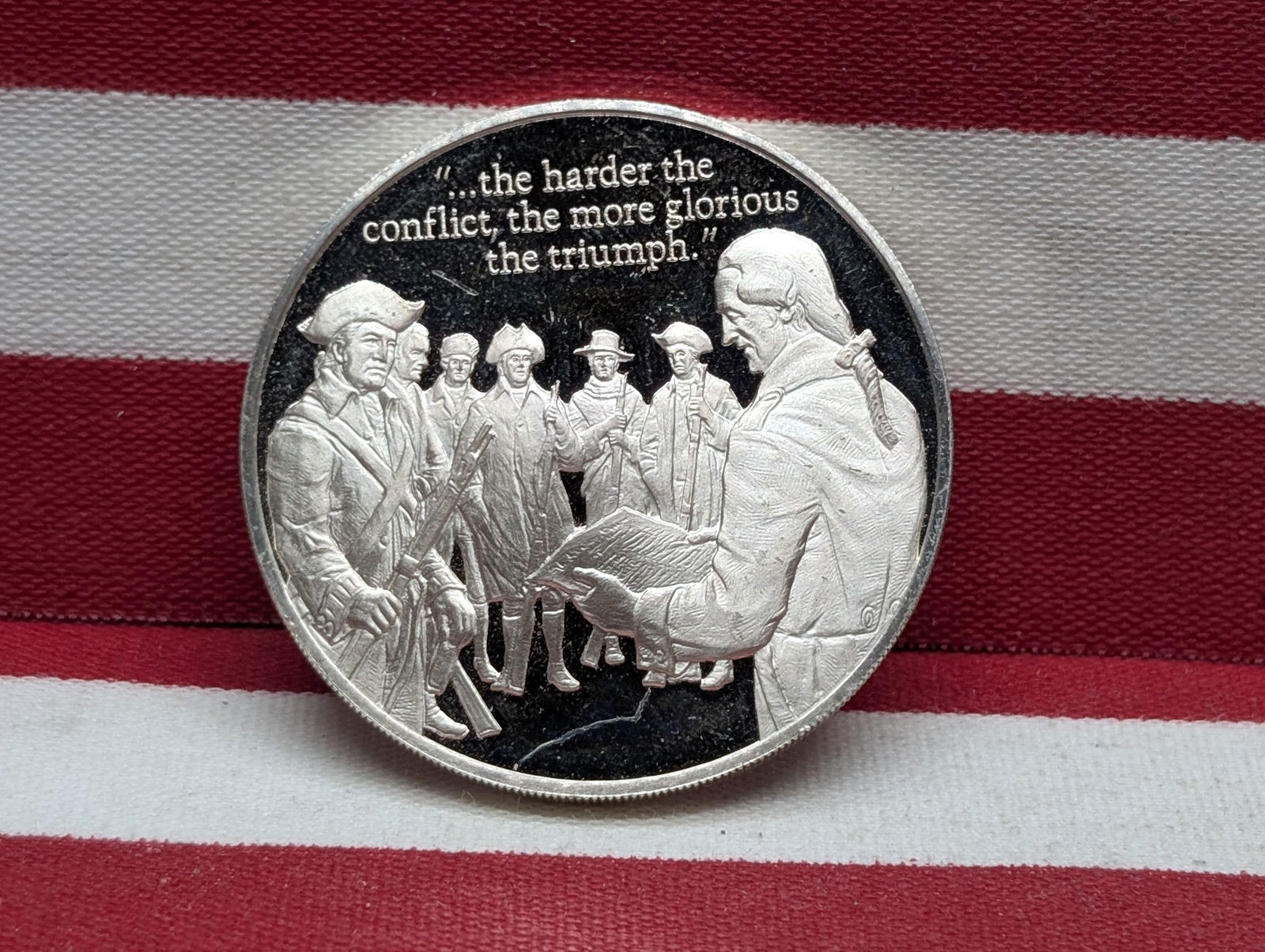 1973 Postmasters of America Commemorative Round  Portland, OR, Sterling Silver 24.4 Gr. (1 of 2)