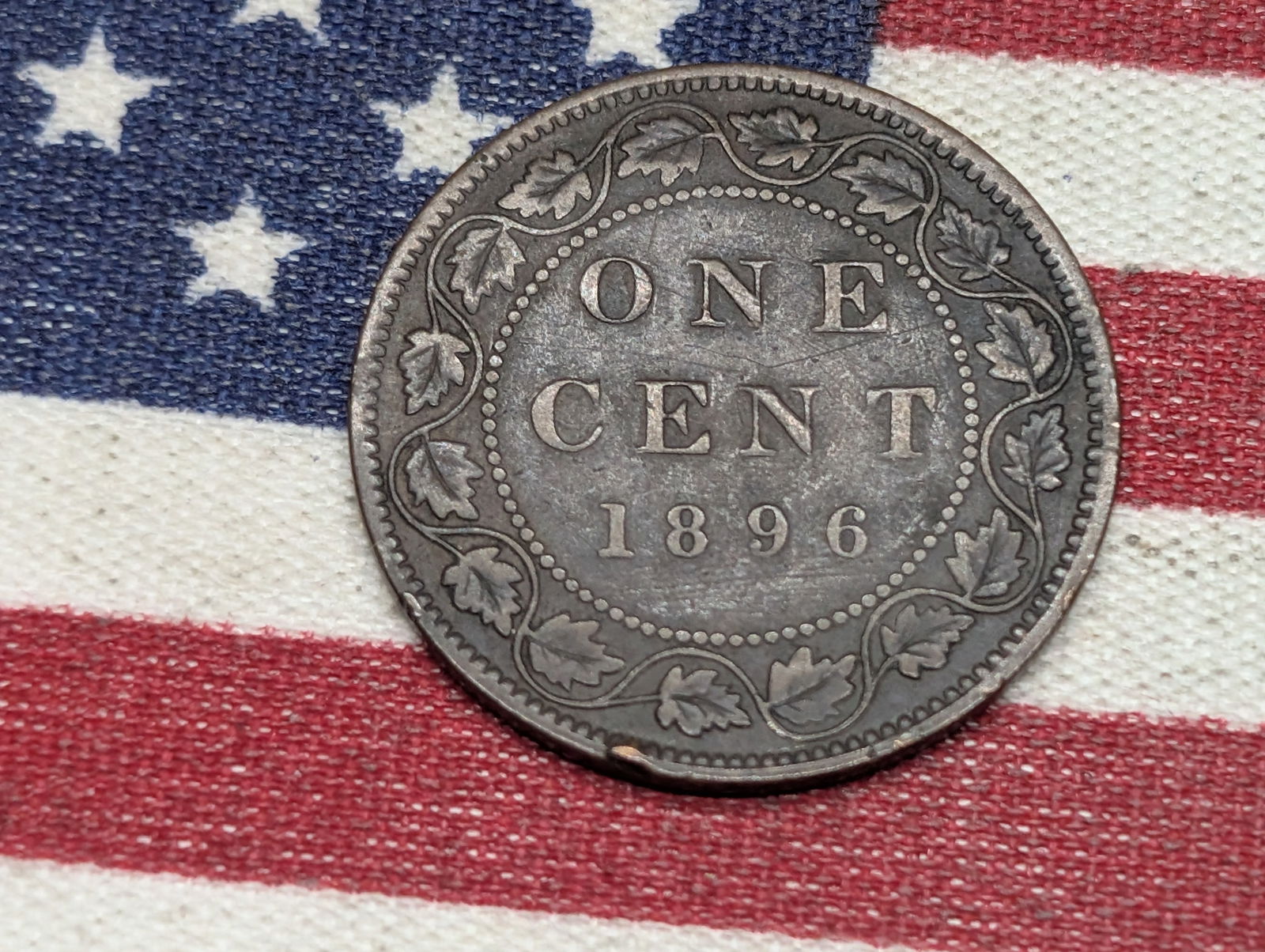 1896 Canada Large Cent, 129 Years Old (1 of 2)