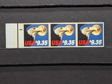 Booklet Set Of 3 Priority Mail Stamps, All Mint, Original Gum, Never Hinged, Face Value $9.35 Ea.