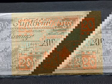 1920 Austria 20 Heller Currency, Crisp-UNC, 105 Years Old!