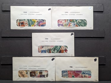 Lot Of 500 Assorted U.S. Stamps