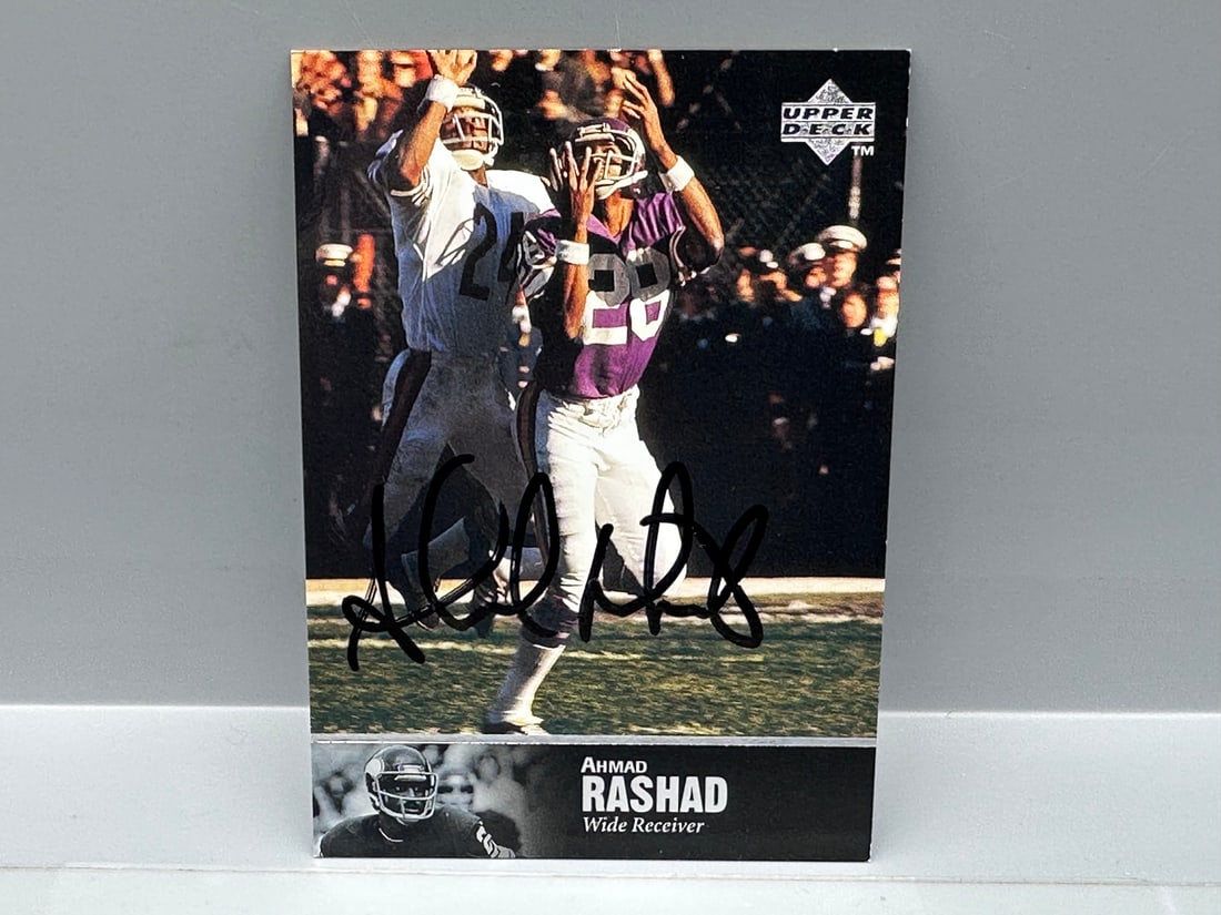 1997 Upper Deck NFL Legends Ahmad Rashad Auto - Tough set (1 of 2)
