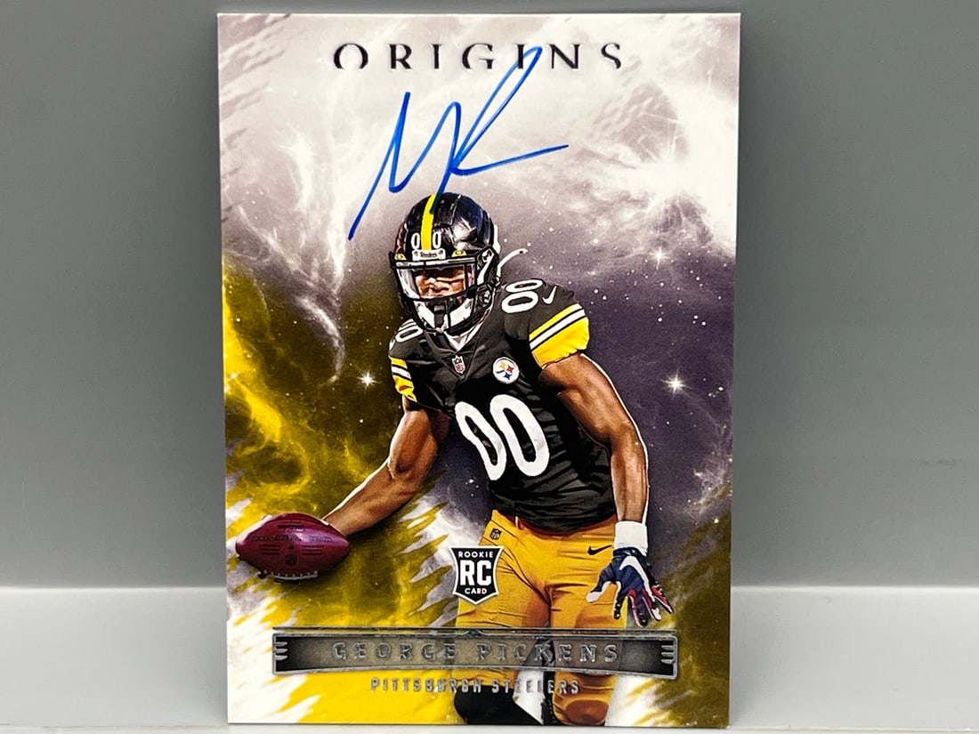 2022 Panini Origins George Pickens On Card RC Auto #RAU-GPI: 2022 Panini Origins George Pickens On Card RC Auto #RAU-GPI