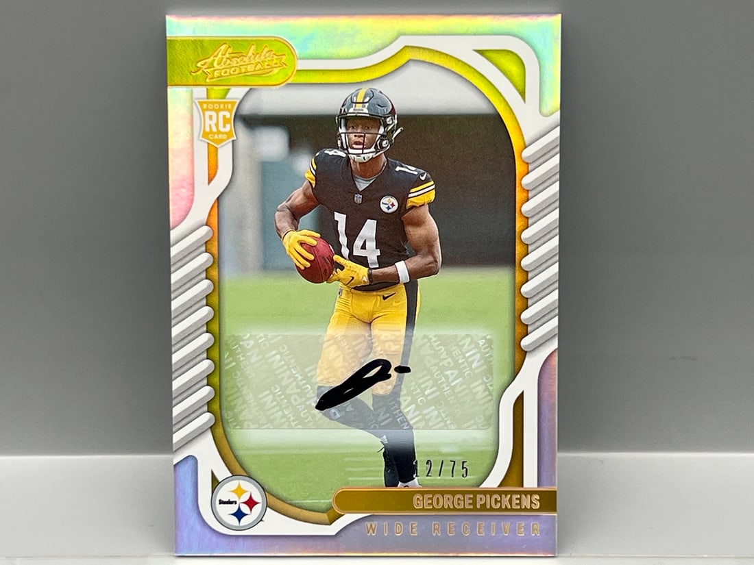 2022 Panini Absolute George Pickens Silver RC Auto #/75 (1 of 2)