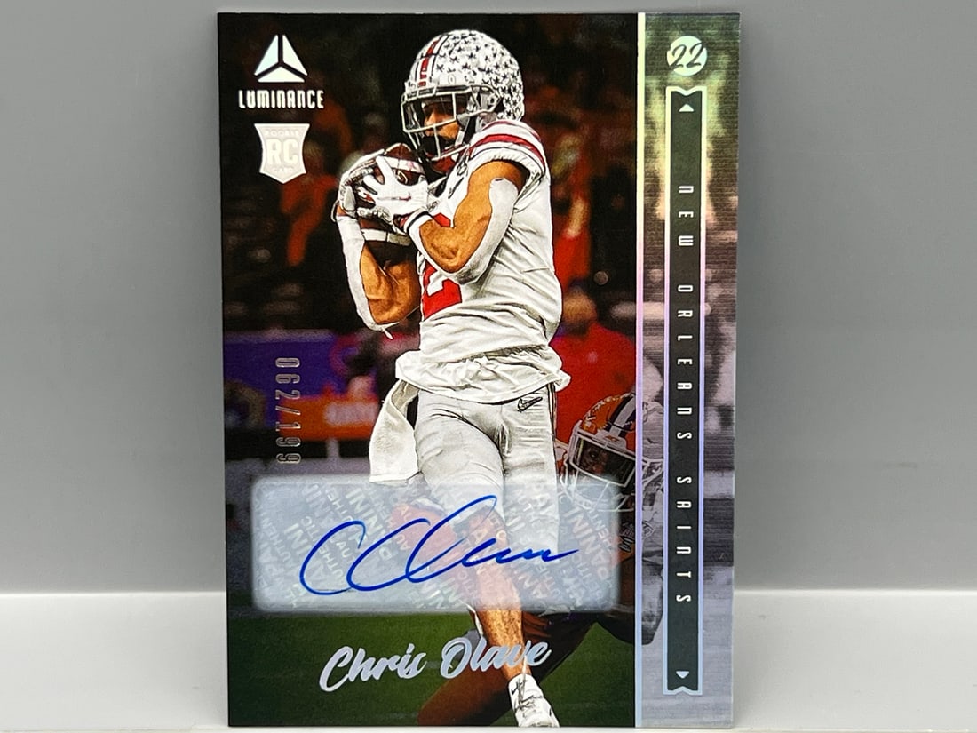 2022 Panini Luminance Chris Olave RC Auto #/199 (1 of 2)