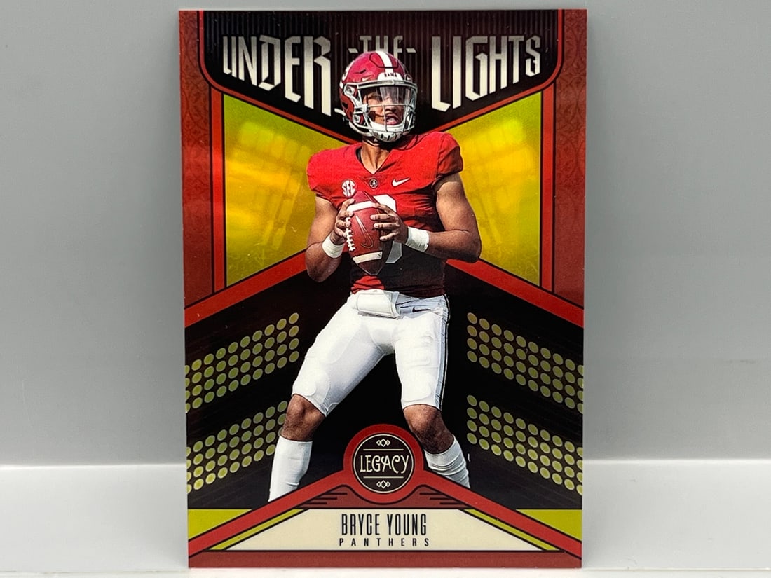 2023 Panini Legacy Bryce Young Under The Lights Yellow RC #/50: 2023 Panini Legacy Bryce Young Under The Lights Yellow RC #/50