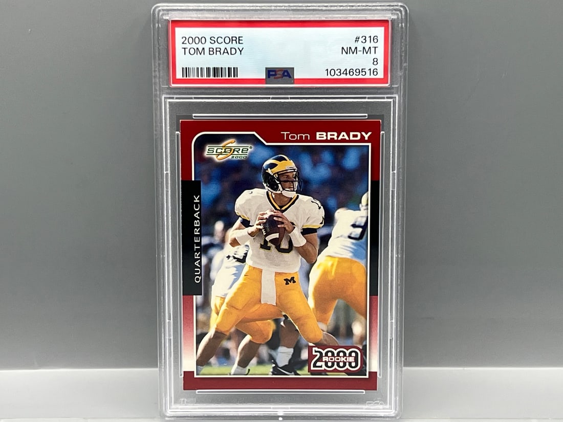 2000 Score Tom Brady RC #316 PSA NM-MT 8 (1 of 2)