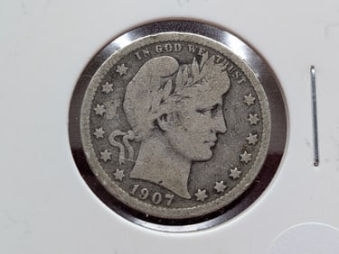 1907 Barber Quarter