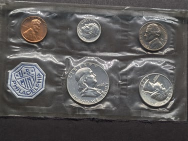 1963-P U.S. Proof 5 Coin Set w/Three 90% Silver Coins