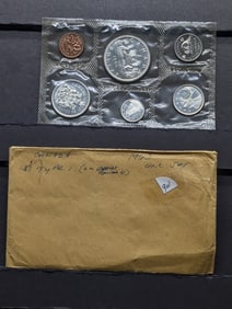 1965 Canada Silver 6 Coin UNC Set  (4) 80% Silver Coins