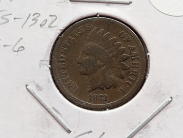 1873 Indian Head Cent