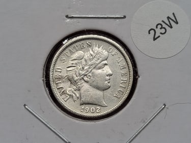 1902 Barber Dime
