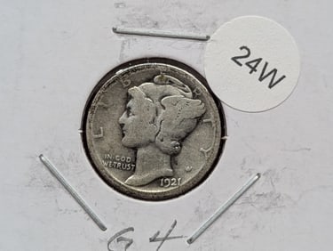 1921-D Mercury Dime, Big Key Date