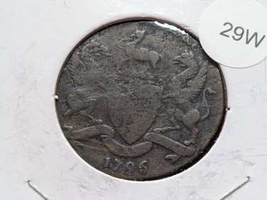 1796 British Condor Token, Specifically A Sarum Cathedral Token