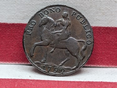1792 United Kingdom Half Penny Warwickshire Coventry/Lady Godiva, Elephant