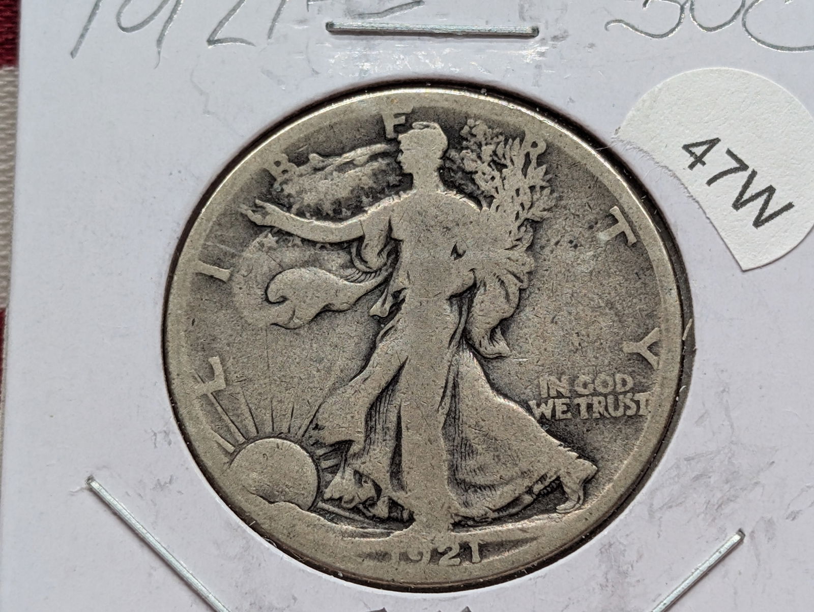 1921-S Walking Liberty Half Dollar Key Date (1 of 3)