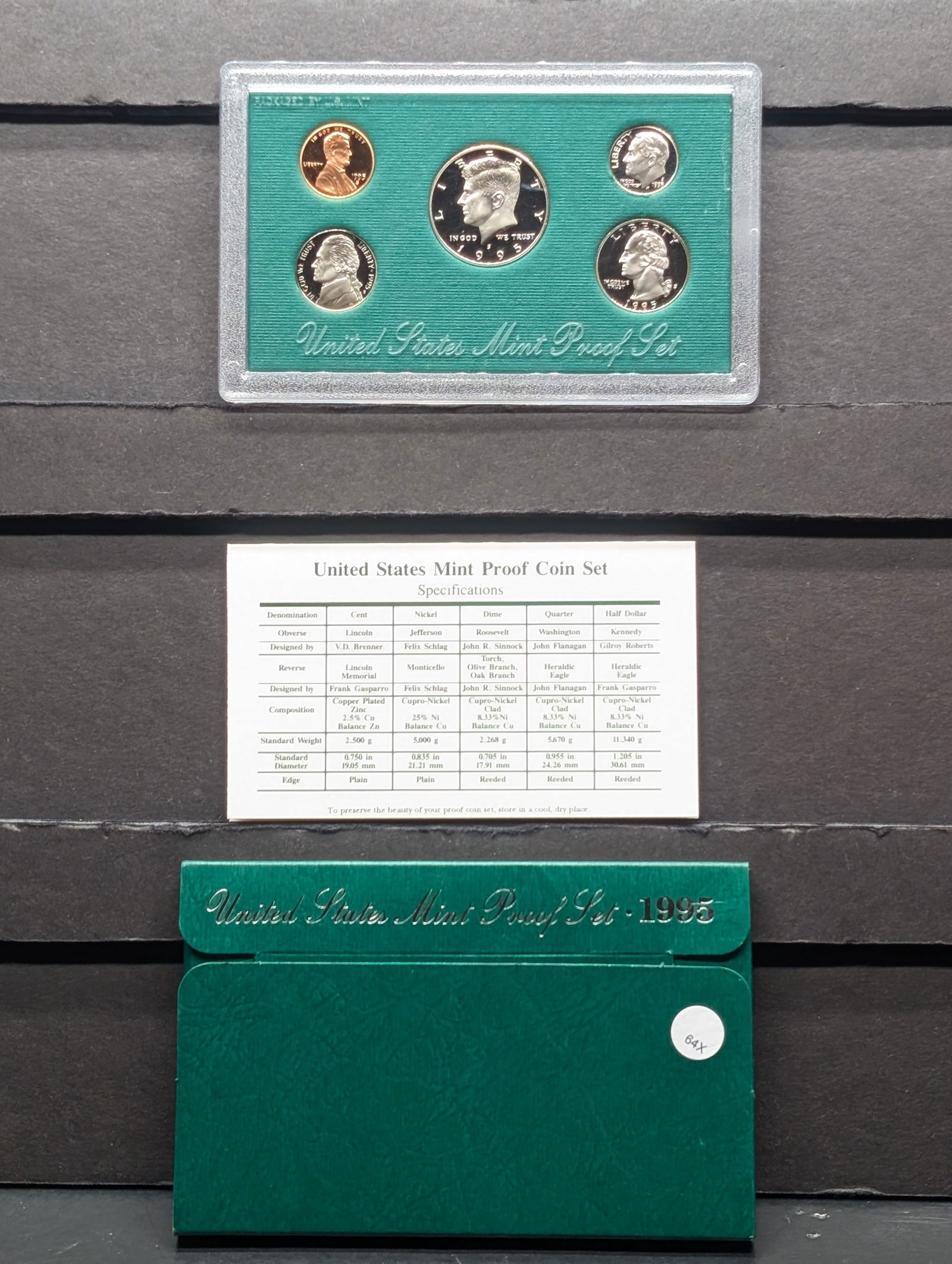 1995 -S U.S. Proof 5-Coin Set in OGP (1 of 4)