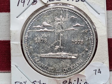 1878-1978, 25 Piso, 50 % Silver, Philippines