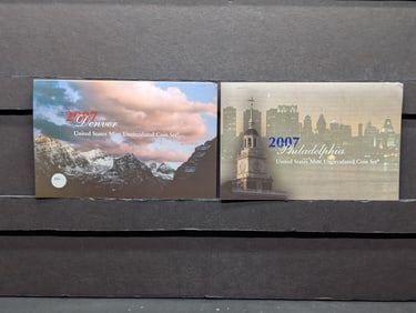 2007 P&D U.S. Mint UNC 28-Coin Set in OGP