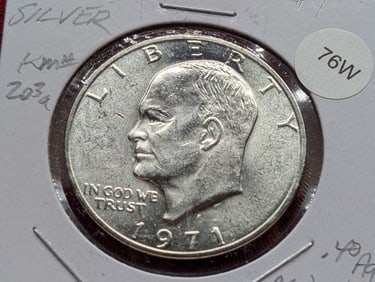 1971-S  Silver Eisenhower Dollar MS  40% Silver
