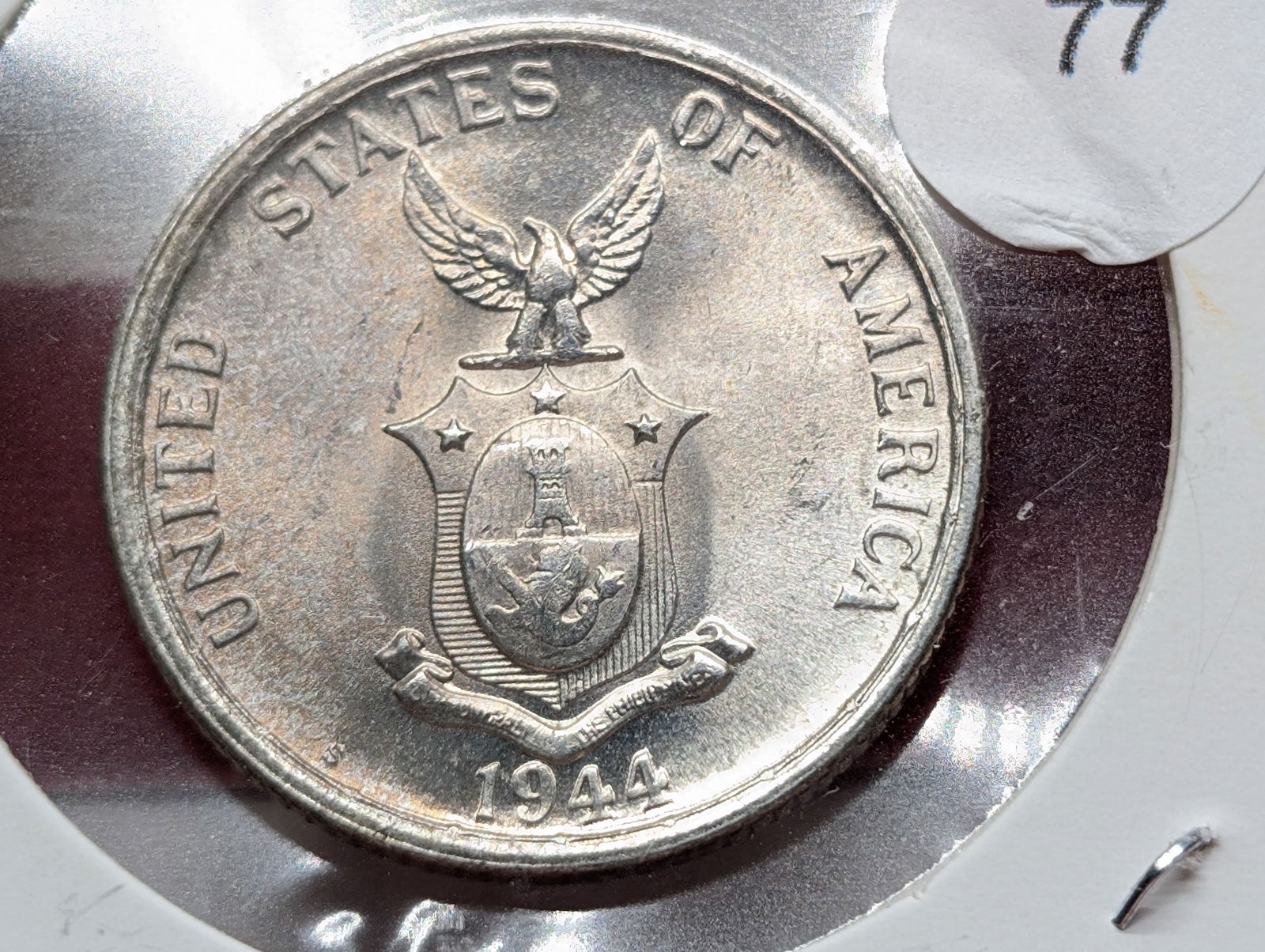 1944-S, 50 Centavos, 75% Silver, Philippines (1 of 3)