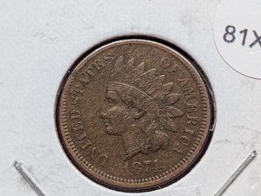 1874 Indian Head Cent - VF